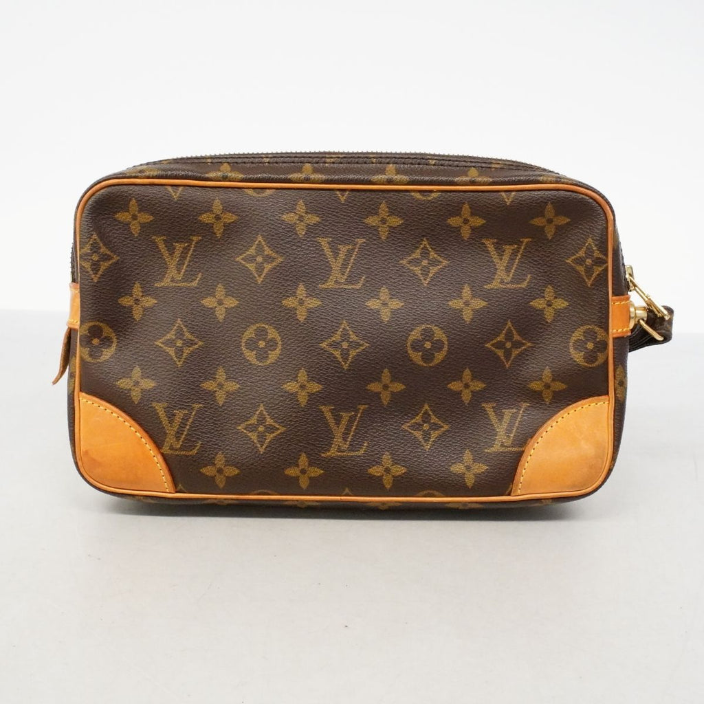 Louis Vuitton Clutch Monogram Marly Dragonne GM Brown — view 9