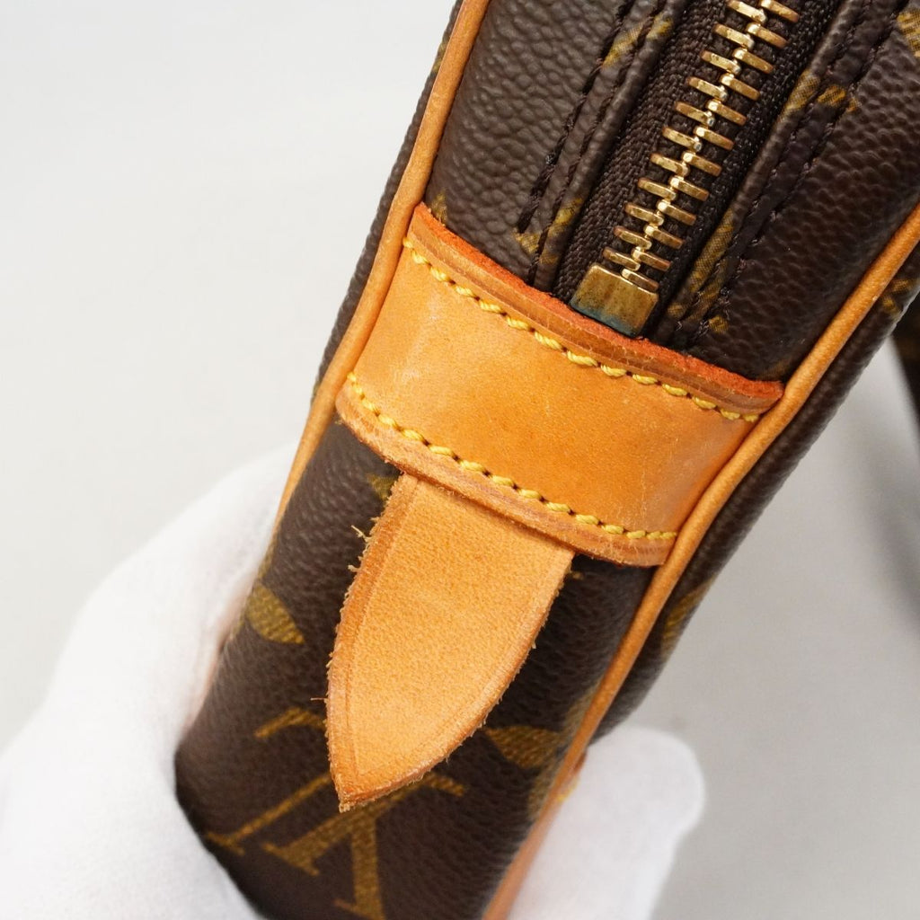 Louis Vuitton Clutch Monogram Marly Dragonne GM Brown — view 8