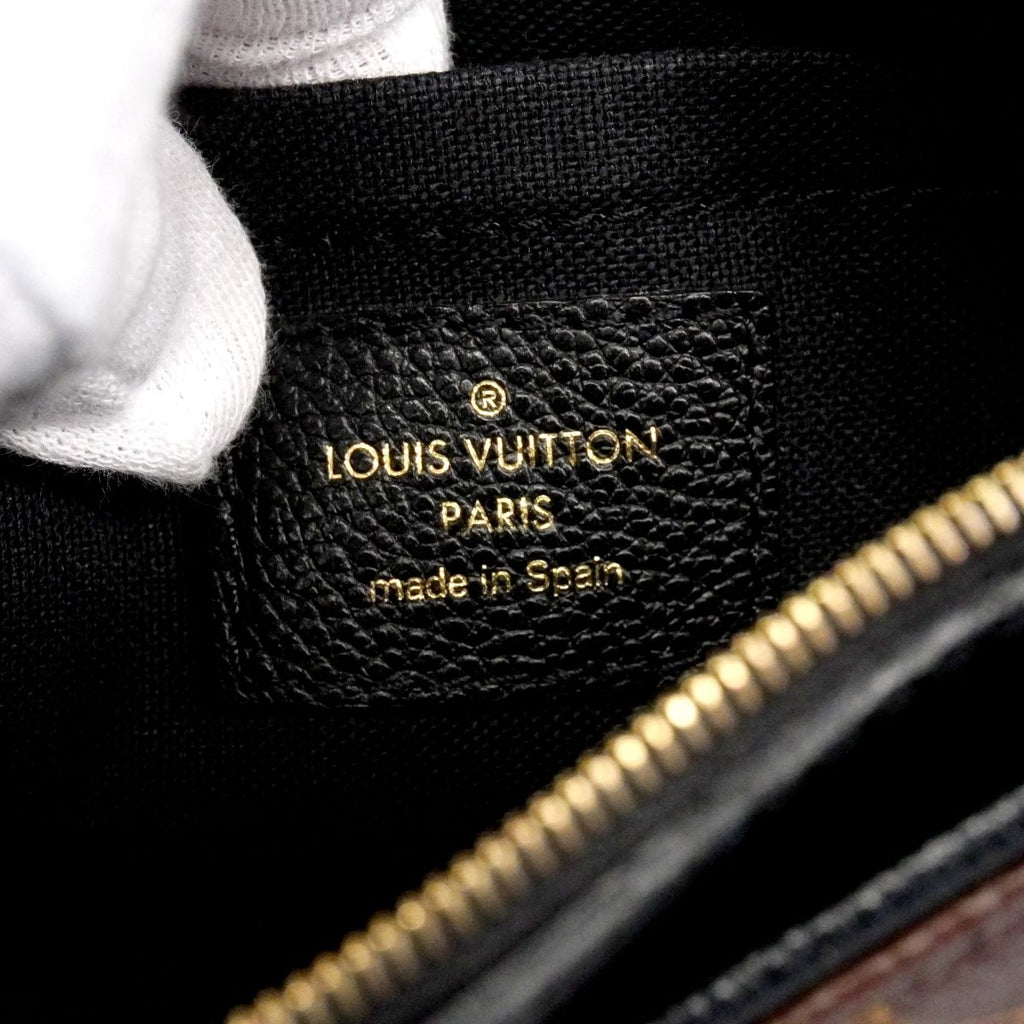 Louis Vuitton Handbag Monogram Pallas Clutch Brown Black 2-Way — view 5