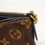 Louis Vuitton Handbag Monogram Pallas Clutch Brown Black 2-Way — view 8