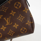 Louis Vuitton Handbag Monogram Pallas Clutch Brown Black 2-Way — view 9