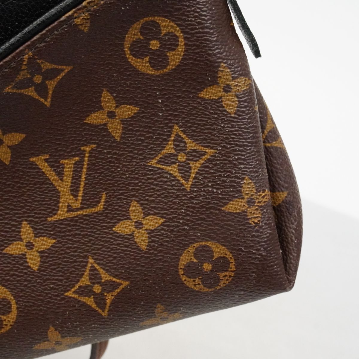 Louis Vuitton Handbag Monogram Pallas Clutch Brown Black 2-Way — view 9