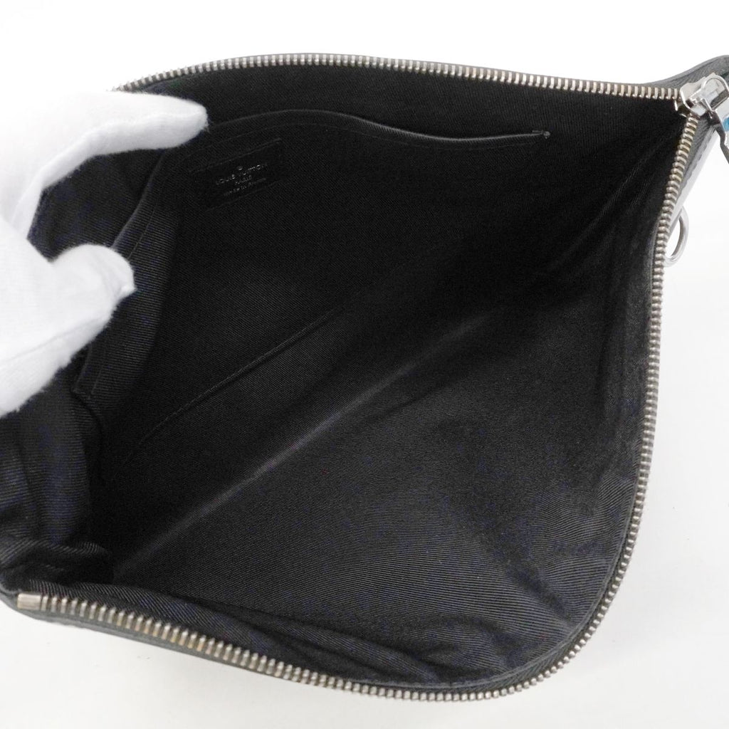 Louis Vuitton Clutch Monogram Eclipse Pochette Discovery Black — view 4