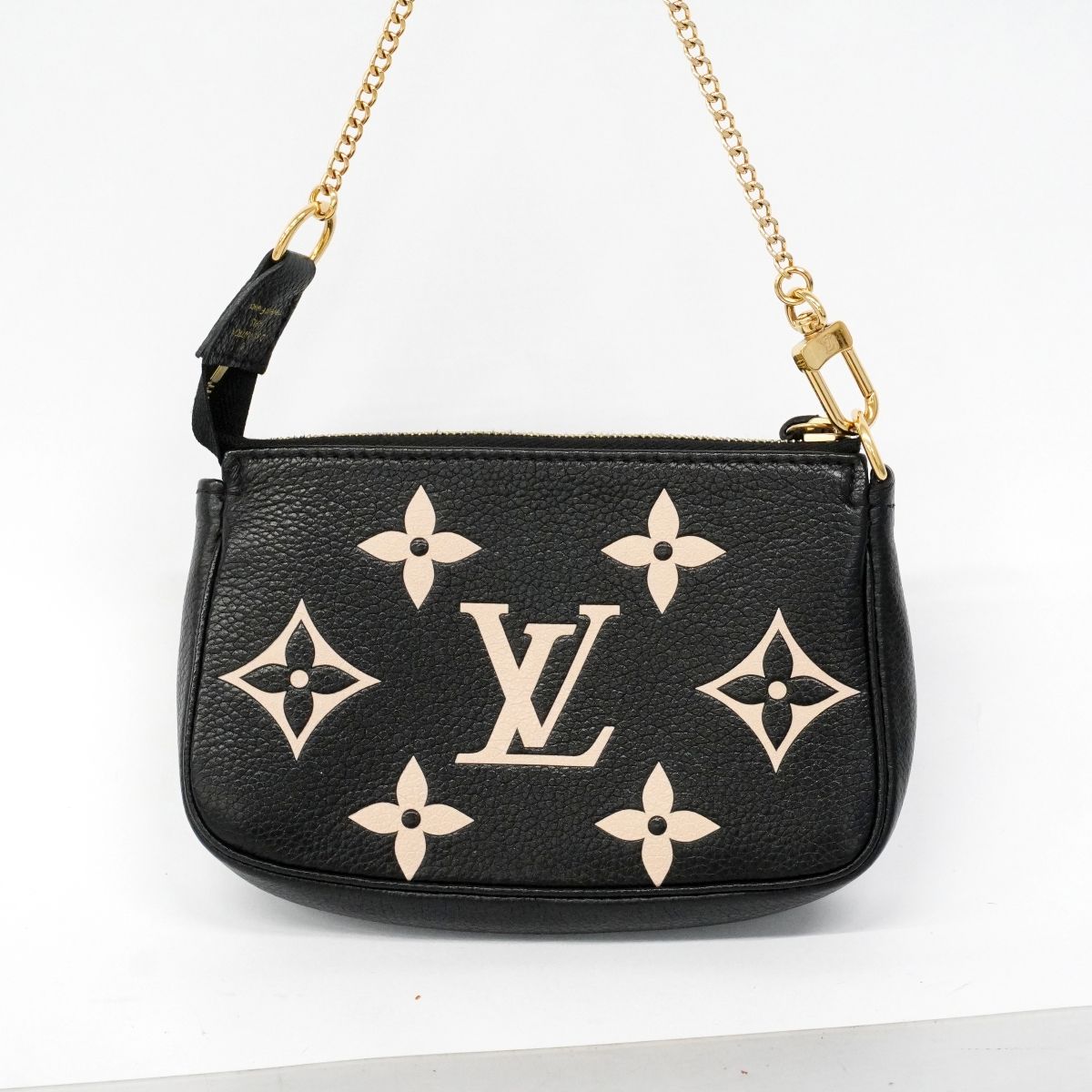 Louis Vuitton Pouch Monogram Empreinte Mini Pochette Noir Cream Bicolor — view 9