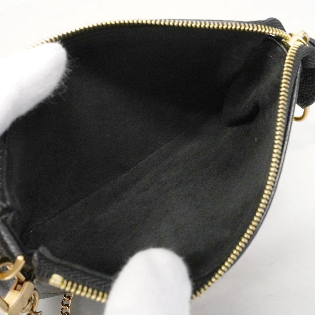 Louis Vuitton Pouch Monogram Empreinte Mini Pochette Noir Cream Bicolor — view 4