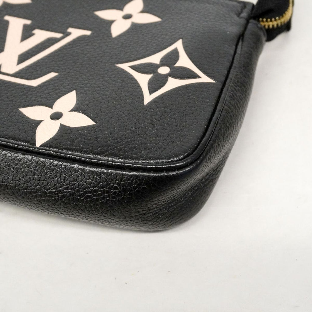 Louis Vuitton Pouch Monogram Empreinte Mini Pochette Noir Cream Bicolor — view 7