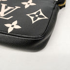 Louis Vuitton Pouch Monogram Empreinte Mini Pochette Noir Cream Bicolor — view 7