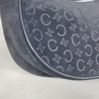 Celine Handbag C Macadam Suede Black Silver — view 7