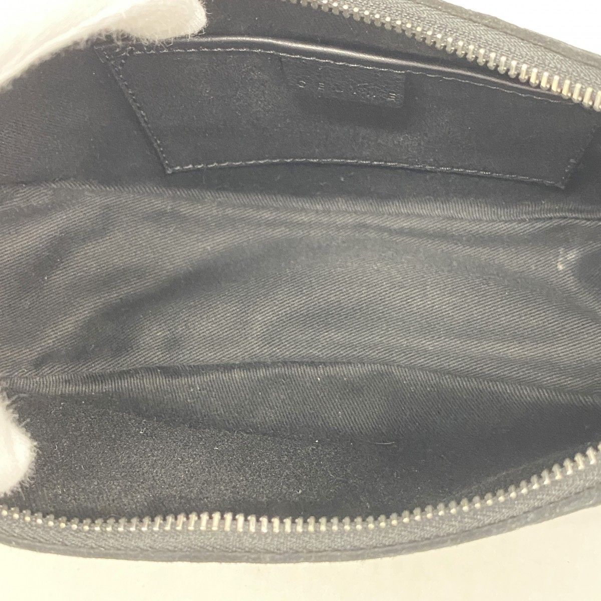 Celine Handbag C Macadam Suede Black Silver — view 4