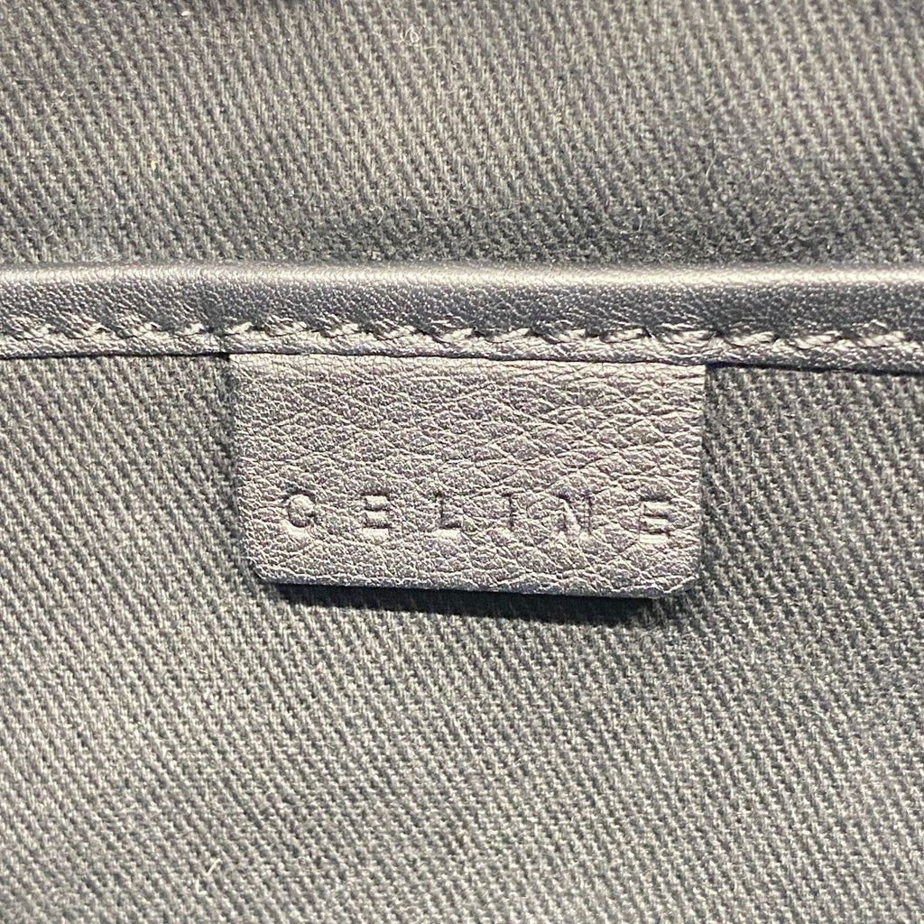 Celine Handbag C Macadam Suede Black Silver — view 5