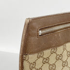 Gucci Shoulder Bag GG Canvas Brown Silver — view 7