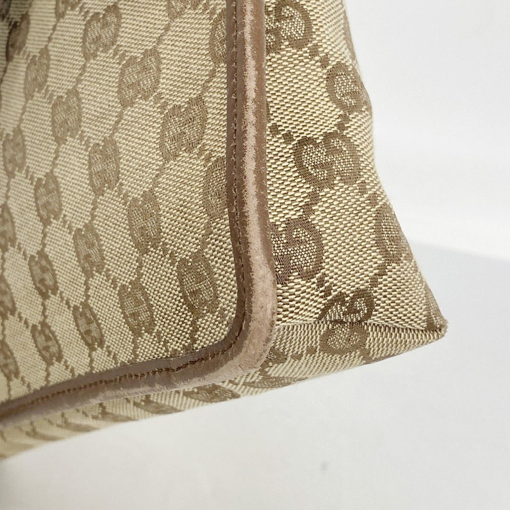 Gucci Shoulder Bag GG Canvas Brown Silver — view 6