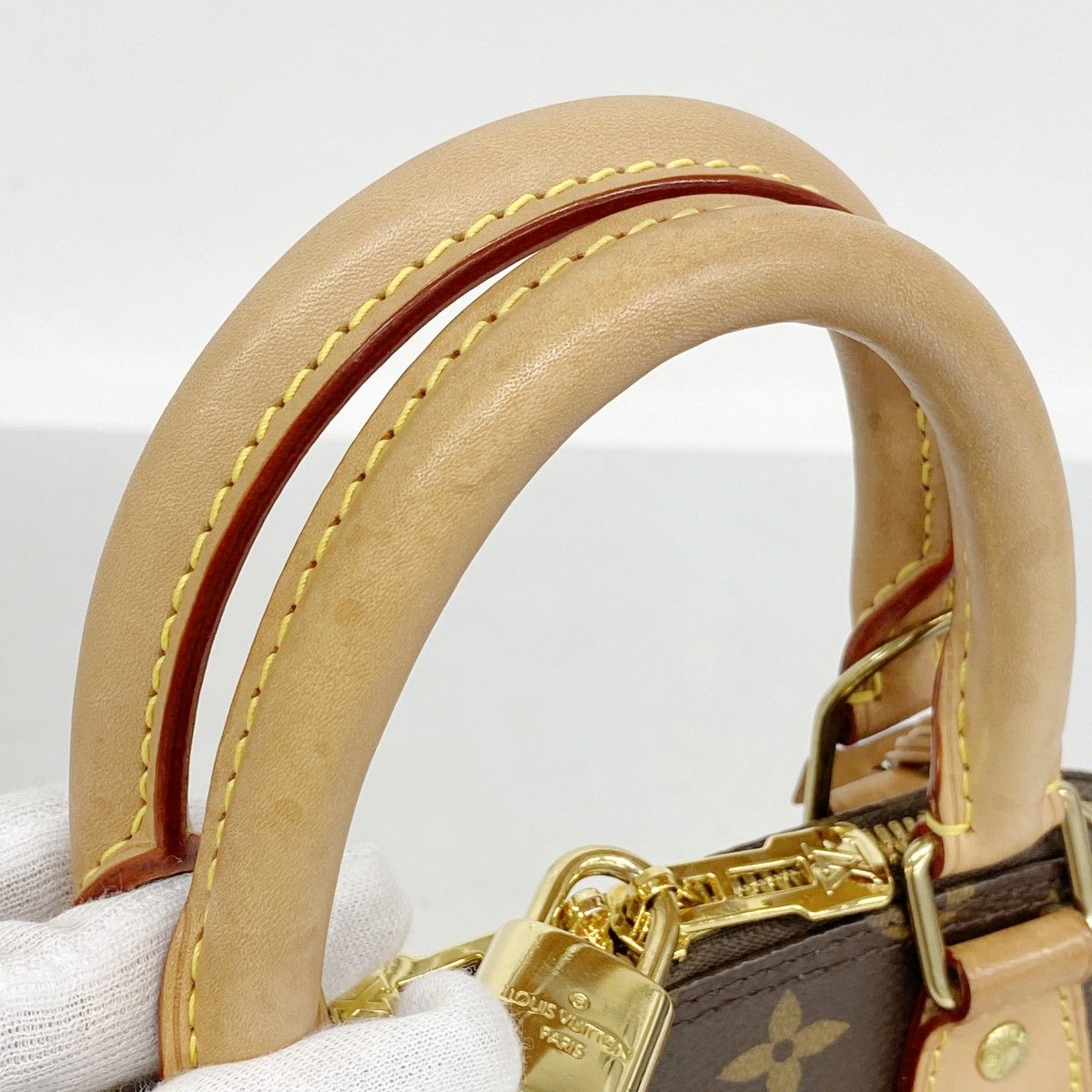 Louis Vuitton Handbag Monogram Alma BB Brown 2-Way — view 7