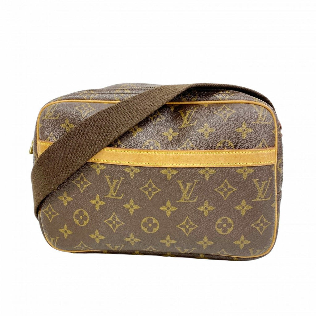 Louis Vuitton Shoulder Bag Monogram Reporter PM Brown