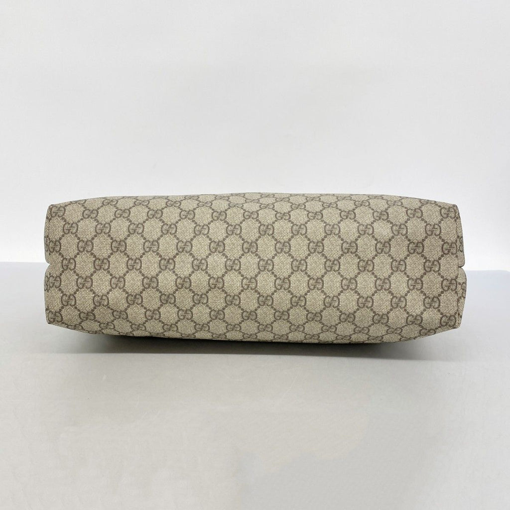 Gucci Tote GG Supreme Brown Pink Silver — view 3
