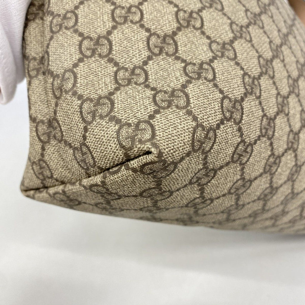 Gucci Tote GG Supreme Brown Pink Silver — view 6