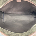 Gucci Tote GG Supreme Brown Pink Silver — view 4