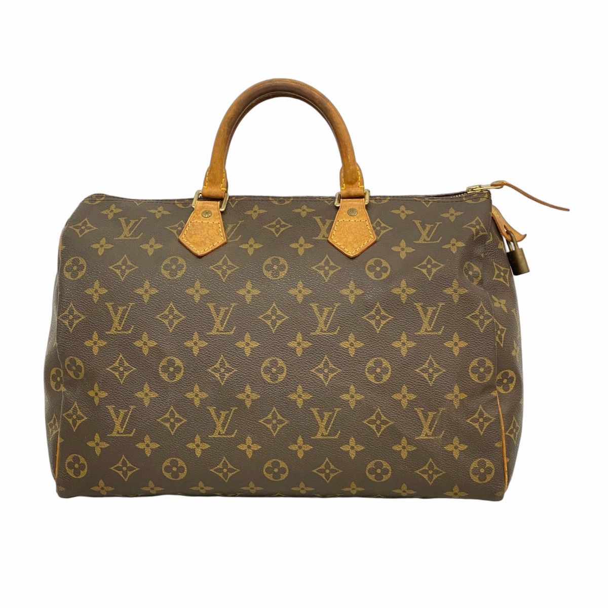 Louis Vuitton Handbag Monogram Speedy 35 Brown