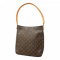 Louis Vuitton Shoulder Bag Monogram Looping GM Brown