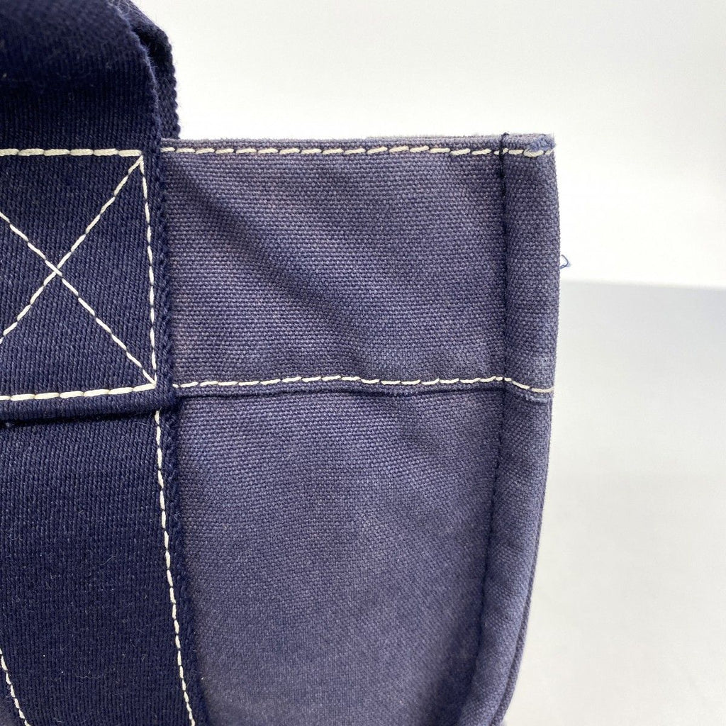 Hermes Tote Deauville PM Canvas Navy Silver — view 8