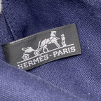 Hermes Tote Deauville PM Canvas Navy Silver — view 5