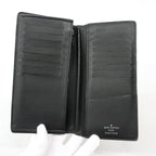 Louis Vuitton Wallet Monogram Eclipse Portefeuille Brazza Black — view 3