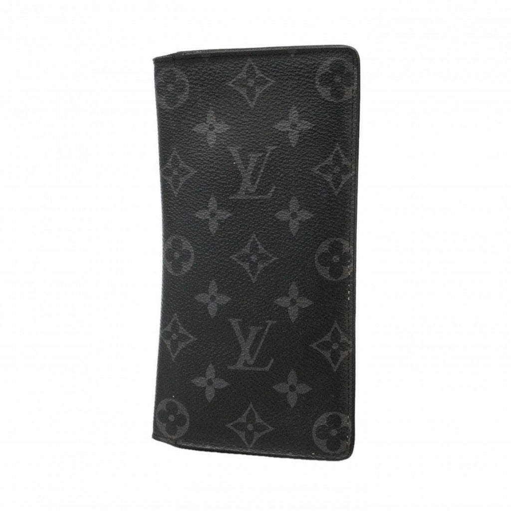 Louis Vuitton Wallet Monogram Eclipse Portefeuille Brazza Black