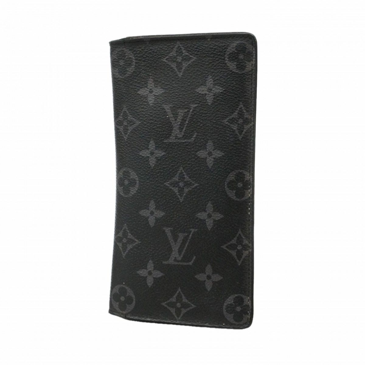 Louis Vuitton Wallet Monogram Eclipse Portefeuille Brazza Black