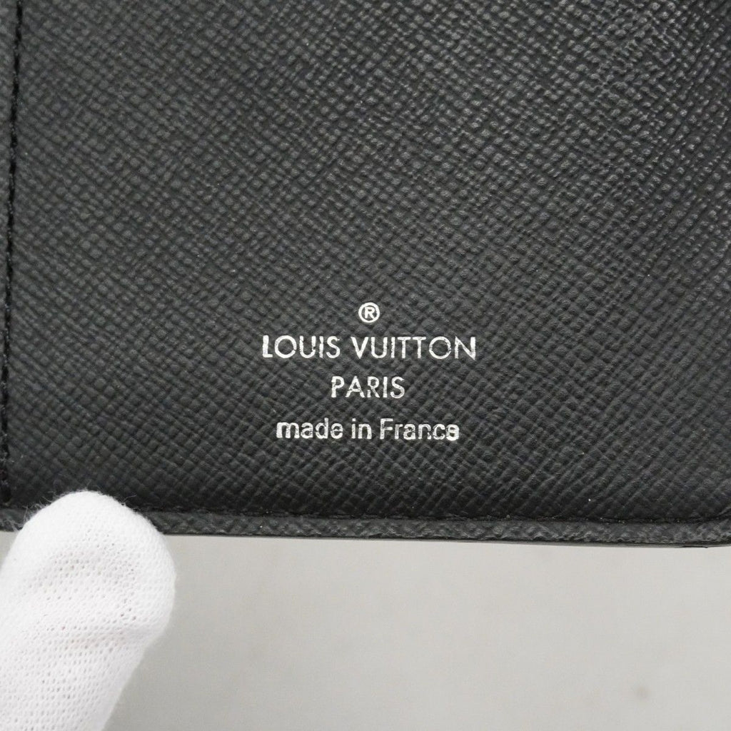 Louis Vuitton Wallet Monogram Eclipse Portefeuille Brazza Black — view 4