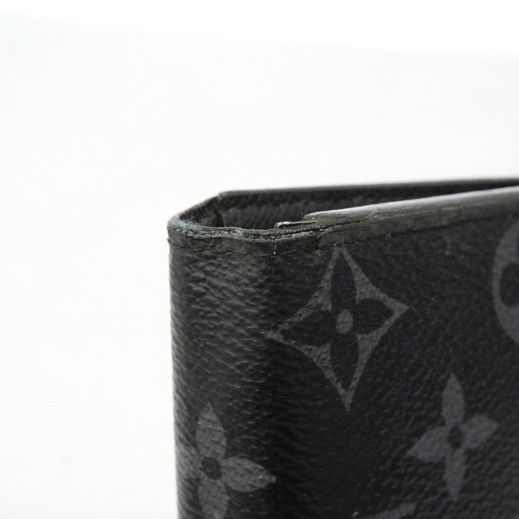Louis Vuitton Wallet Monogram Eclipse Portefeuille Brazza Black — view 7