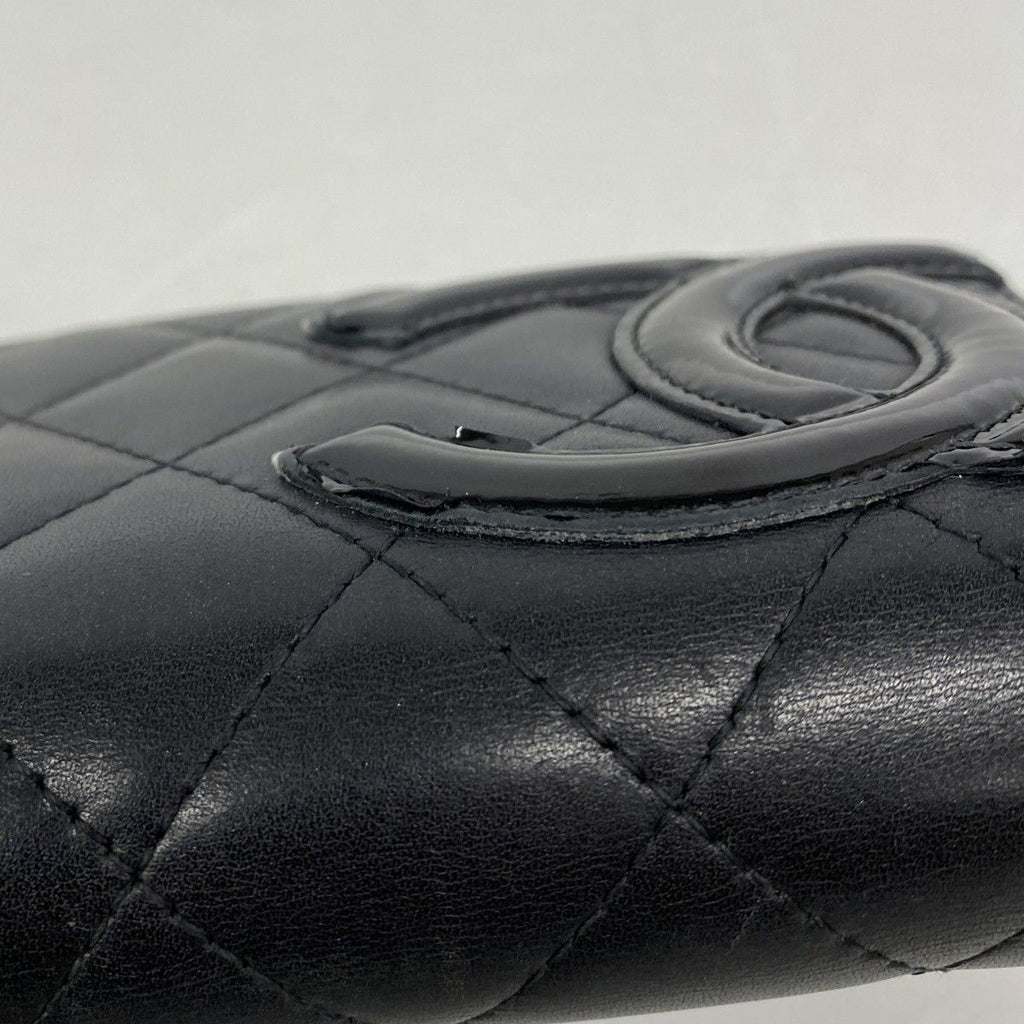 Chanel Wallet Cambon Lambskin Black Silver — view 7