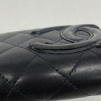 Chanel Wallet Cambon Lambskin Black Silver — view 7