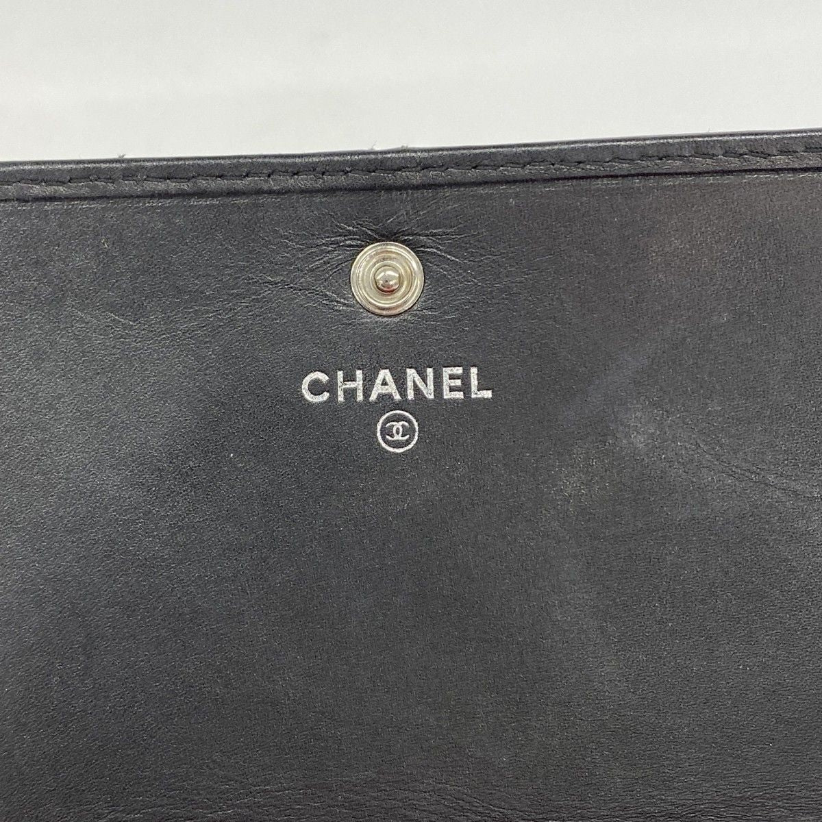 Chanel Wallet Cambon Lambskin Black Silver — view 4