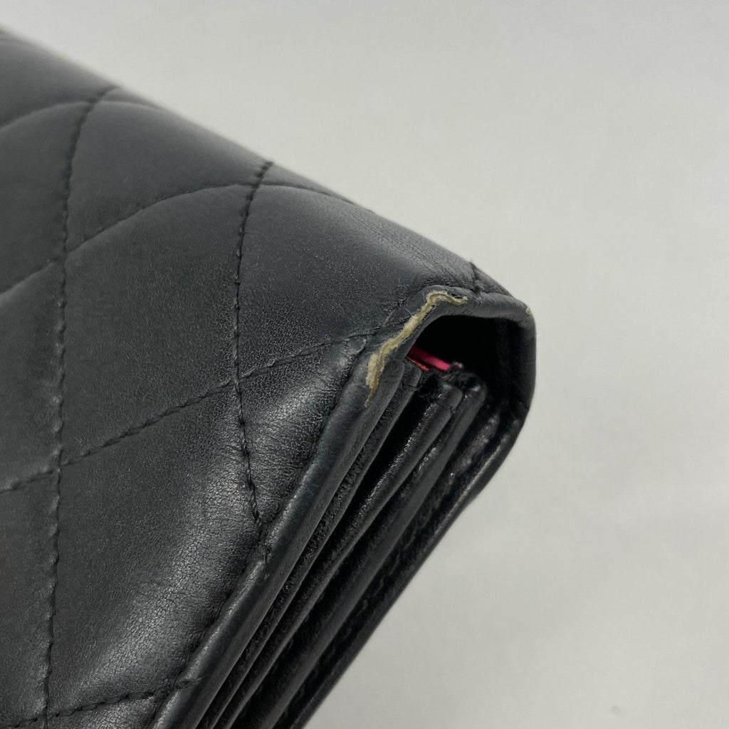 Chanel Wallet Cambon Lambskin Black Silver — view 6