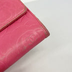 Chanel Wallet Camellia Lambskin Pink Champagne Gold — view 8