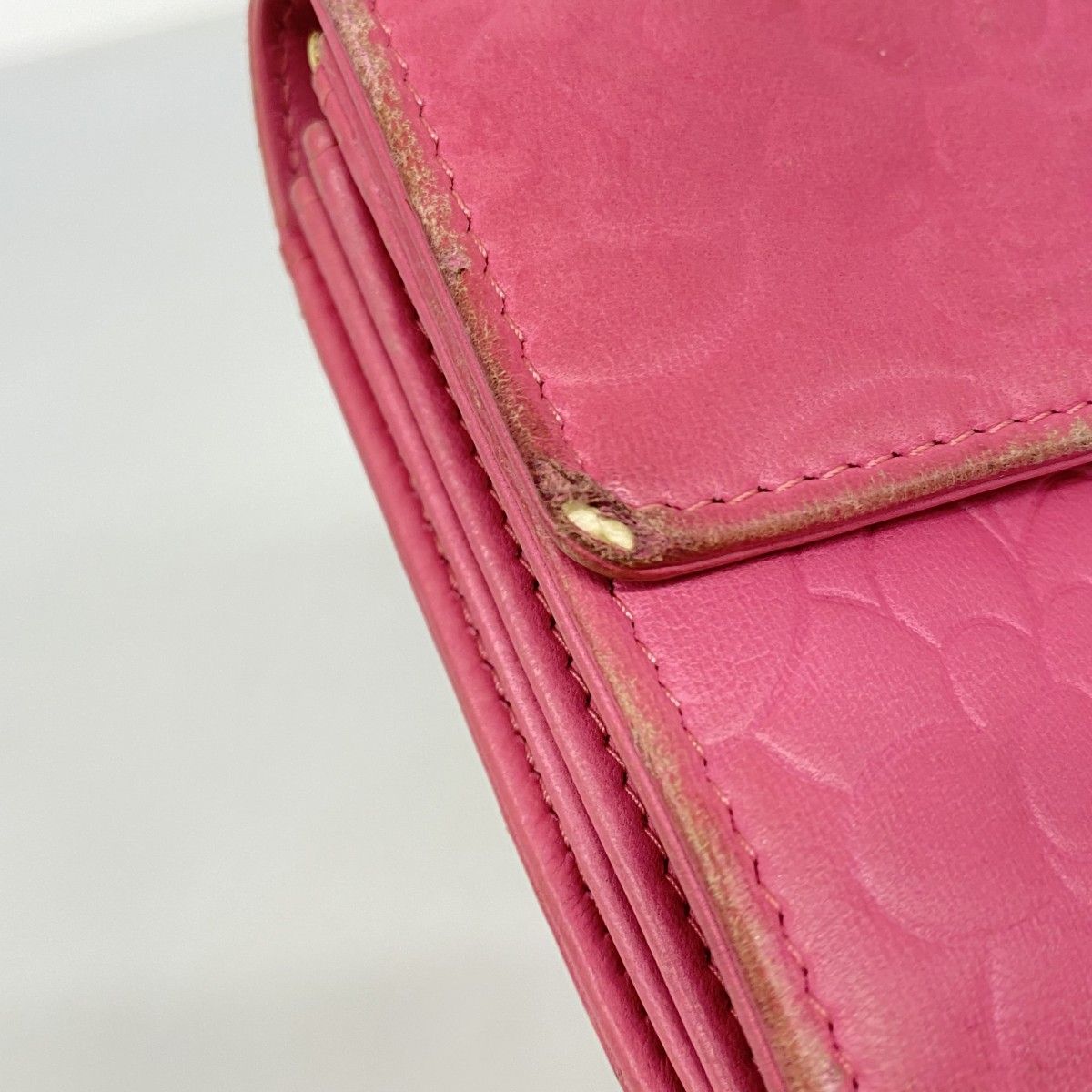 Chanel Wallet Camellia Lambskin Pink Champagne Gold — view 6