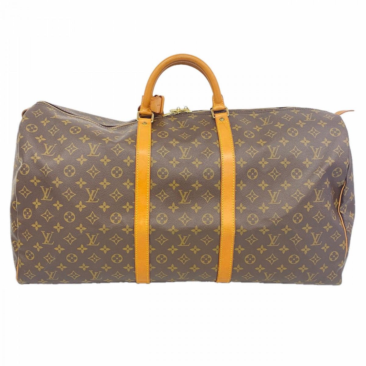 Louis Vuitton Boston Bag Monogram Keepall 60 Brown