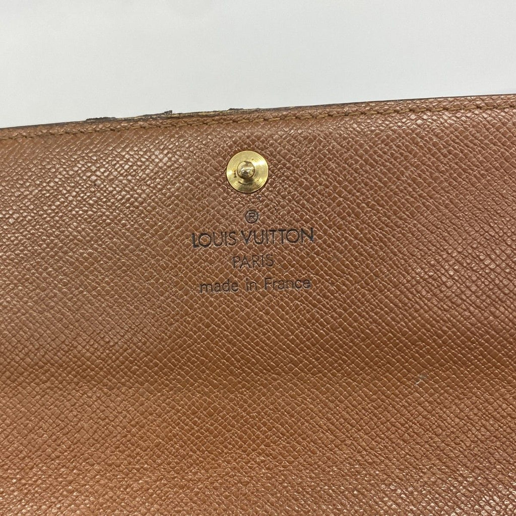 Louis Vuitton Wallet Monogram Pochette Porte-Monnaie Cles Brown — view 4