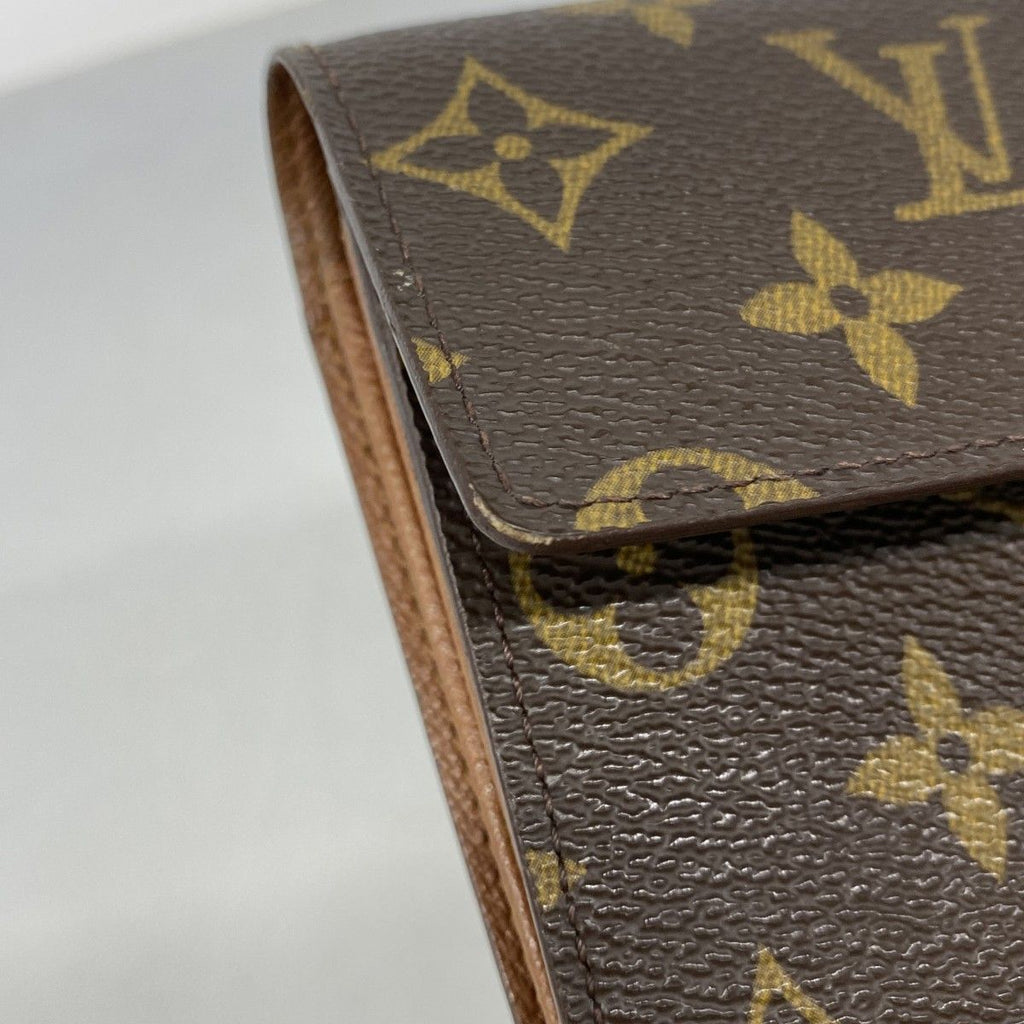Louis Vuitton Wallet Monogram Pochette Porte-Monnaie Cles Brown — view 5