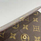 Louis Vuitton Wallet Monogram Pochette Porte-Monnaie Cles Brown — view 7