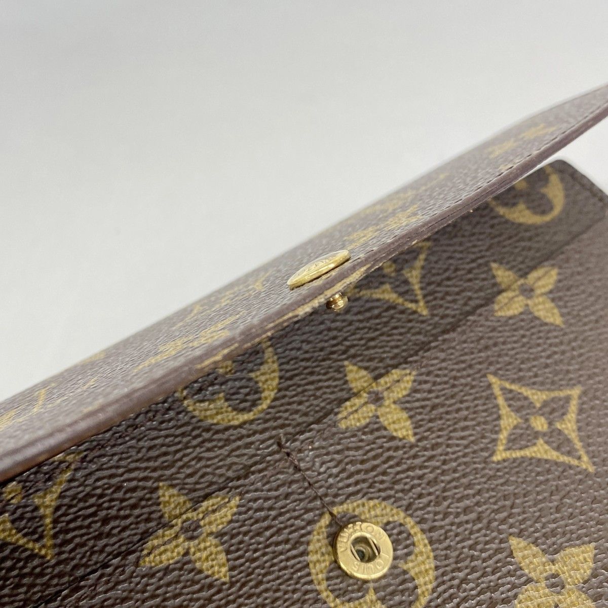 Louis Vuitton Wallet Monogram Pochette Porte-Monnaie Cles Brown — view 7