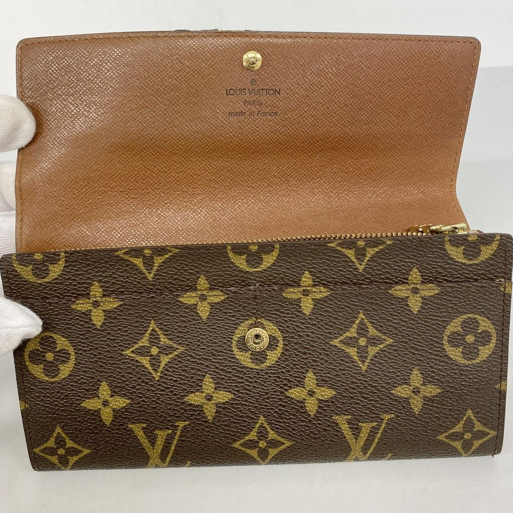 Louis Vuitton Wallet Monogram Pochette Porte-Monnaie Cles Brown — view 9