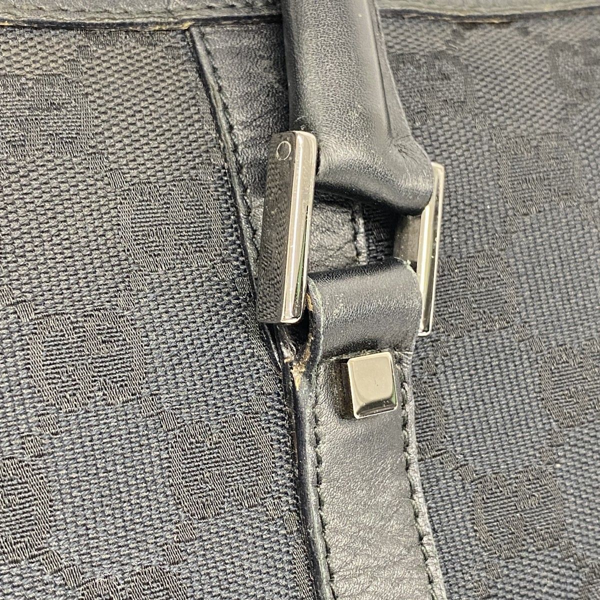 Gucci Handbag GG Canvas 000 Black Silver — view 8