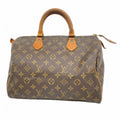 Louis Vuitton Handbag Monogram Speedy 30 Brown