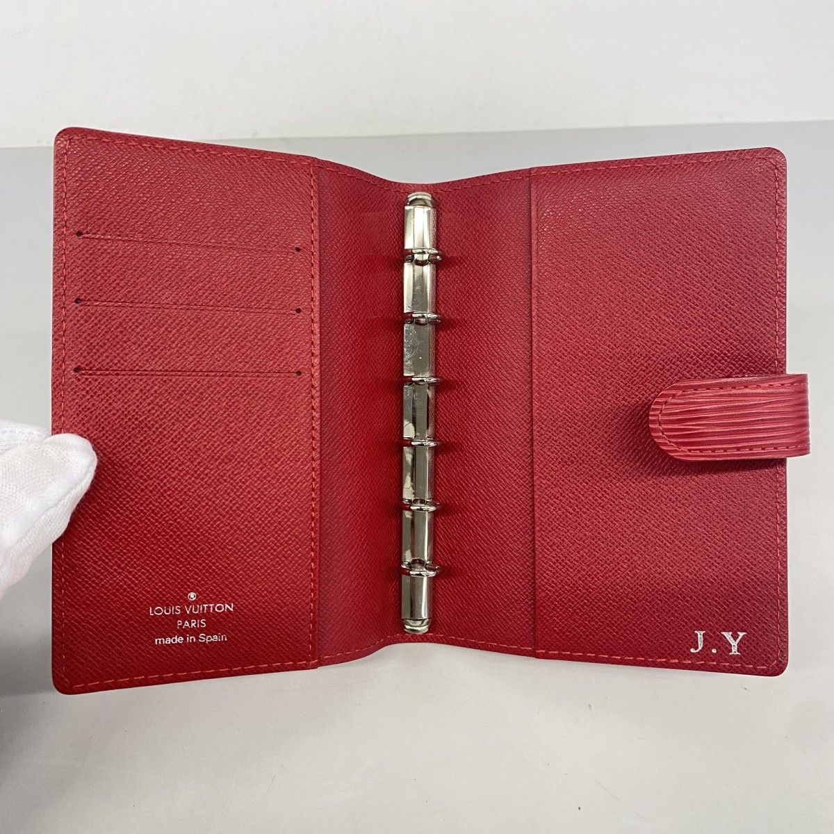 Louis Vuitton Notebook Cover Epi Agenda PM Rouge — view 3