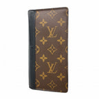 Louis Vuitton Wallet Monogram Macassar Portefeuille Brazza Brown