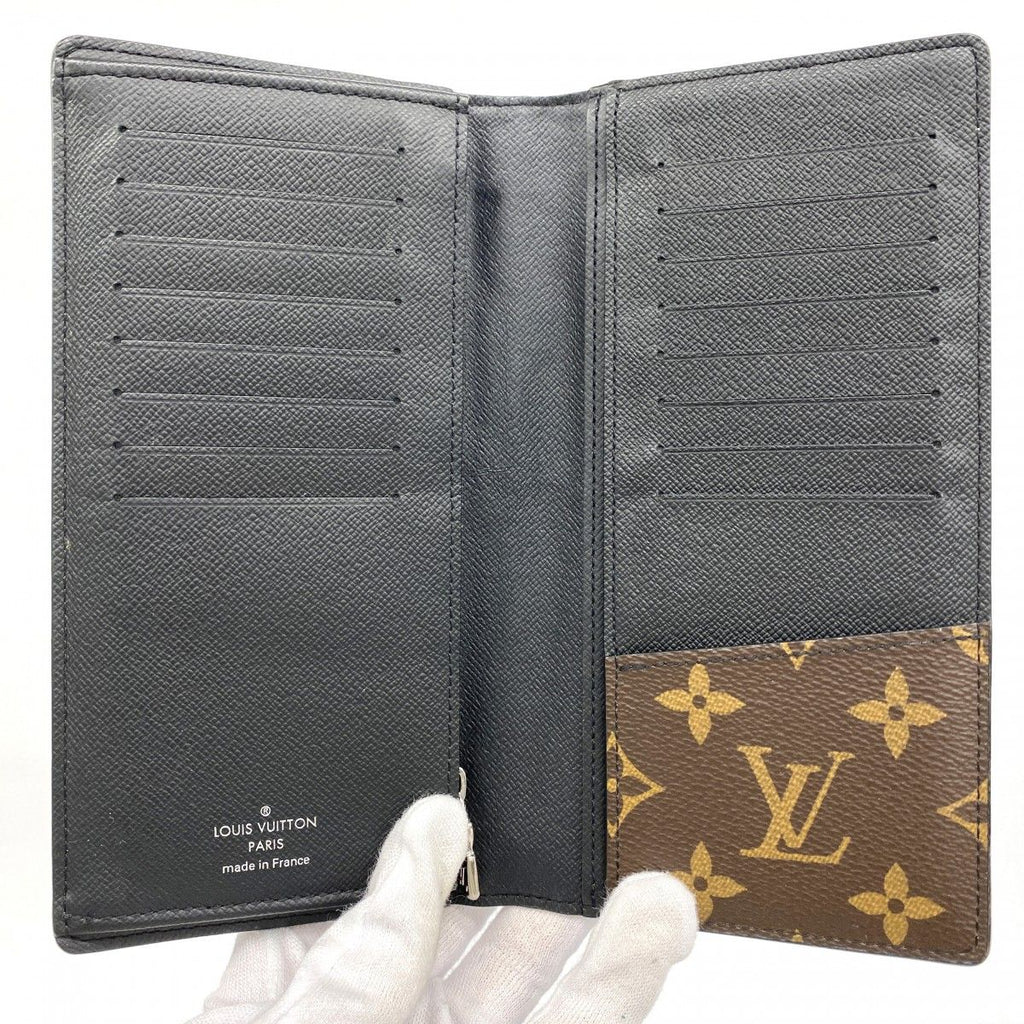 Louis Vuitton Wallet Monogram Macassar Portefeuille Brazza Brown — view 3