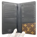 Louis Vuitton Wallet Monogram Macassar Portefeuille Brazza Brown — view 3
