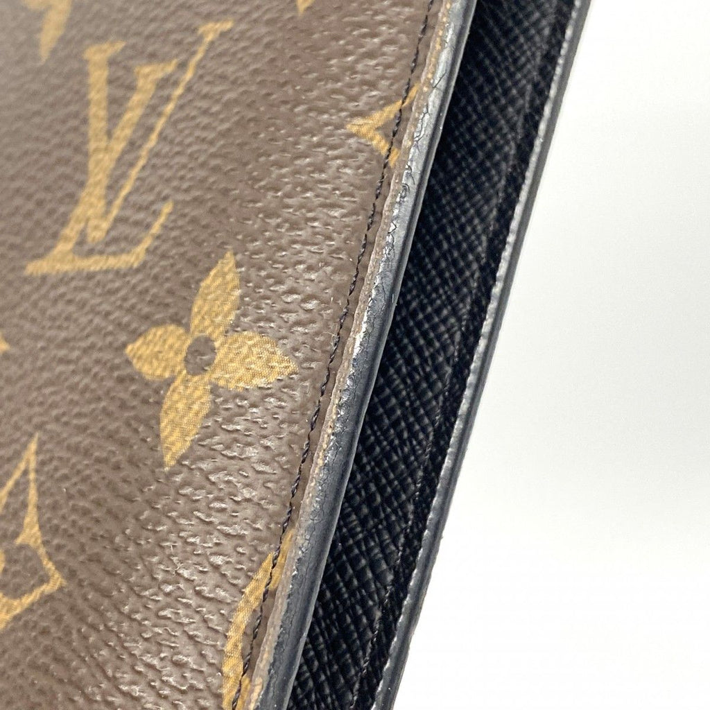 Louis Vuitton Wallet Monogram Macassar Portefeuille Brazza Brown — view 8