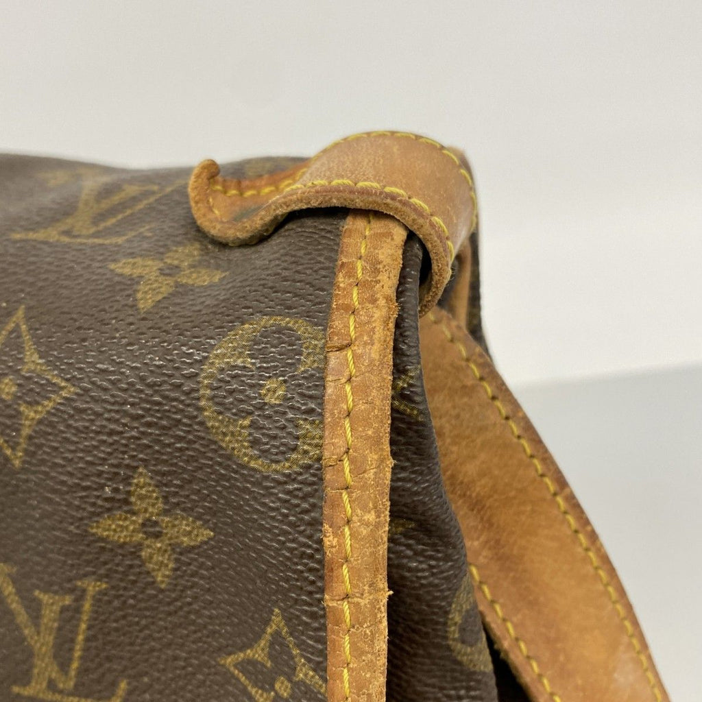 Louis Vuitton Shoulder Bag Monogram Saumur 35 Brown — view 8